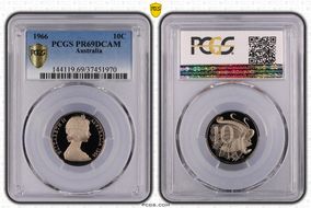 1966 10C PR69DCAM