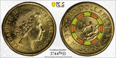 2019 $2 60 Yrs of Mr. Squiggle Bill Steamshovel Colorized MS66