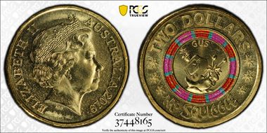 2019 $2 60 Yrs of Mr. Squiggle Gus the Snail Colorized MS67