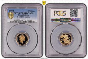 1990 1/2 Sov S-SB2 PR69DCAM