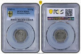 1905-A 10 Pfg J-13 MS64