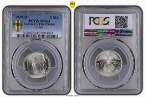 1939-D 2 Mk J-366 MS64