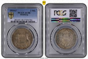 1914-J 3 Mk J-64 AU58