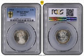 1914 1 Fr Gad-467 F-217 MS67