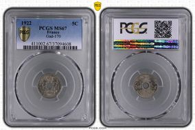 1922 5C Gad-170 F-122 MS67