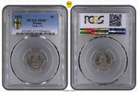 1922 5C Gad-170 F-122 MS67