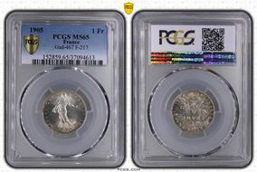 1905 1 Fr Gad-467 F-217 MS65