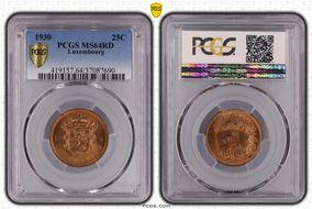 1930 25C MS64RD
