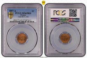 1897-A 1C Gad-88 F-104 MS65RD