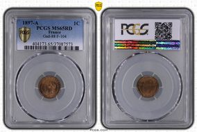 1897-A 1C Gad-88 F-104 MS65RD