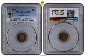 1878-A 1C Gad-88 F-104 MS65RD