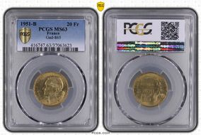 1951-B 20 Fr Gad-865 F-402 MS63