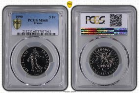 1990 5 Fr Gad-771 MS68