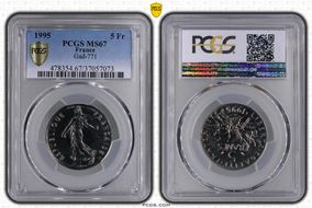 1995 5 Fr Gad-771 MS67
