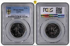 1999 5 Fr Gad-771 MS66
