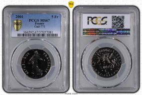 2001 5 Fr Gad-771 MS67