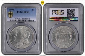 1890 $1 MS63