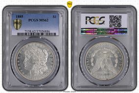 1885 $1 MS62