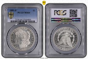 1881-S $1 MS64