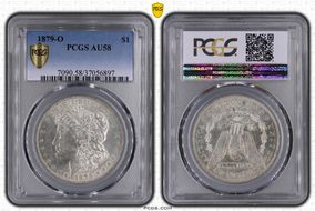 1879-O $1 AU58