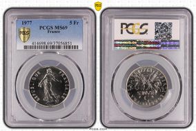 1977 5 Fr Gad-771 MS69