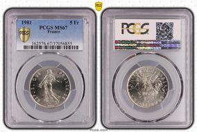 1981 5 Fr Gad-771 MS67