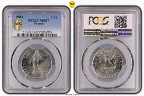 1984 5 Fr Gad-771 MS67
