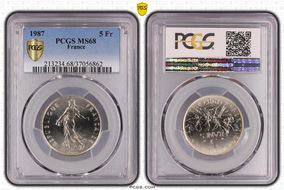 1987 5 Fr Gad-771 MS68