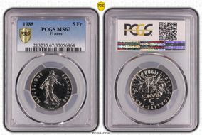 1988 5 Fr Gad-771 MS67