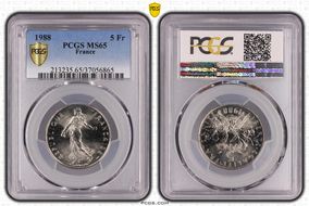 1988 5 Fr Gad-771 MS65