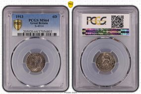 1913 6D S-4014 MS64