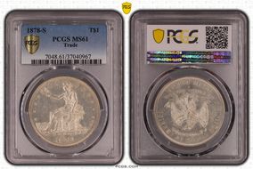 1878-S T$1 Trade MS61