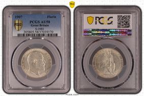 1907 Florin S-3981 AU58