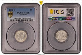 1942-S 6D MS63