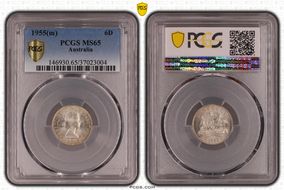 1955(m) 6D KM-58  Ag MS65