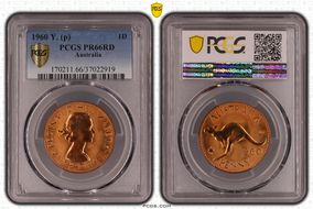 1960 Y. (p) 1D PR66RD