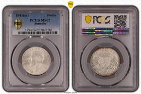 1941(m) Florin KM-40  Ag MS62