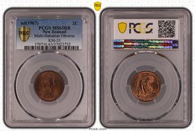 (1967) 2C Mule-Bahamas Obverse KM-33 MS63RB