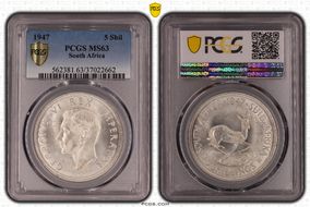 1947 5 Shil MS63