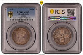 1873 Florin S-3893 MS63