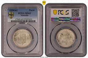 1938(m) Florin KM-40  Ag MS62