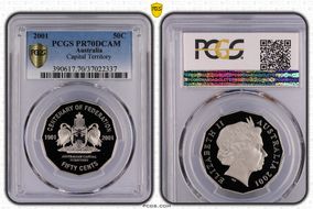 2001 50C Capital Territory PR70DCAM