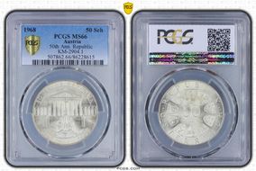 1968 50 Sch 50th Ann. Republic  KM-2904.1 MS66