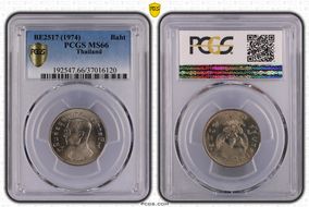 BE2517 (1974) Baht MS66
