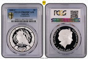 2000-C $5 Olympic - Kookaburra PR69DCAM