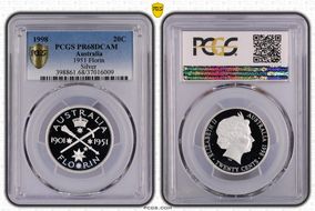 1998 20C 1951 Florin Silver PR68DCAM