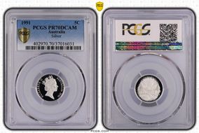 1991 5C Silver PR70DCAM