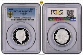 1998 20C Silver PR69DCAM