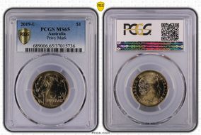 2019-U $1 Privy Mark MS65