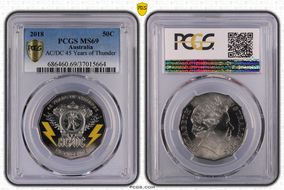 2018 50C AC/DC 45 Years of Thunder MS69